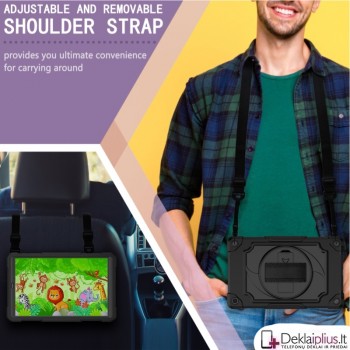 Smūgiams atsparus 360 dėklas su dirželiu (Samsung Galaxy Tab A 10.1 2019 (T515)